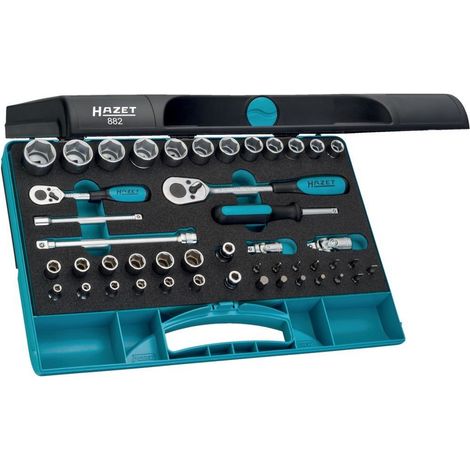 Coffret de douilles 1/4"+3/8"46 pièces Nr. 882 Hazet (1/5)