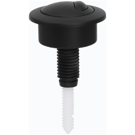 Remplacement du mécanisme de chasse d'eau à bouton-poussoir (8,7 × 4,8 × 4,8 m), remplacement du bouton de chasse d'eau des toilettes, bouton de réservoir à double chasse - noir (1/4)