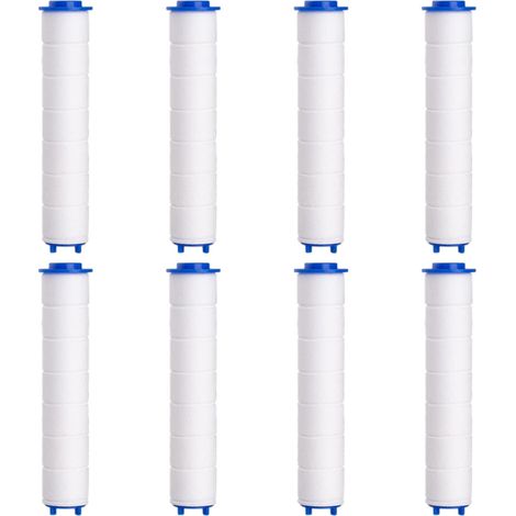 Filtre Pommeau de Douche，8 Pcs Filtre Douche en Coton PP de Douchette Anti-calcaire Amovible pour Douchette (95mm) (1/5)