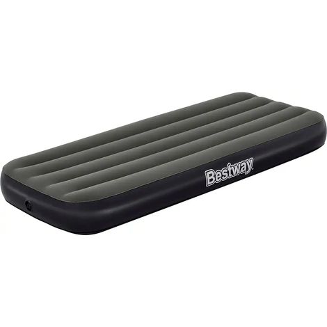 Bestway Airbed Materasso Singolo Gonfiabile Tritech Grigrio Floccato (76x185x25cm) Art. 6713K - Singolo (76x185x25cm) - (1/5)