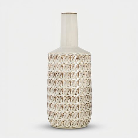 Vaso bottiglia in ceramica con intarsi Occidente C (1/3)