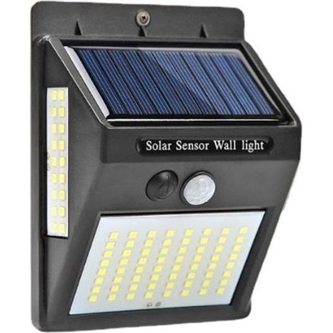 Applique Solaire 100Led, Etanche Ip65, Lampe A Detecteur D\'Economie D\'Energie (1/5)