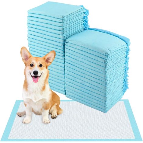 Alaise Pour Chien 50 Pièces 45 x 60 cm Tapis Éducateur Absorbant Rapide avec Couche Inférieure Imperméable Anti-Fuite (1/4)