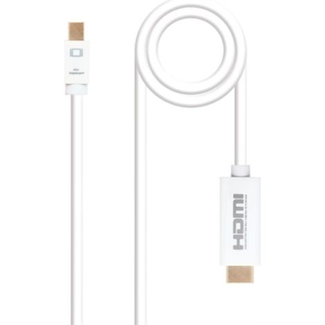 Nanocable - câble mini displayport/m vers hdmi/m - blanc - longueur 2.0 m (1/3)