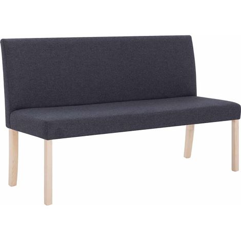 Maison Exclusive - Banco de poliéster 139,5 cm gris (1/5)