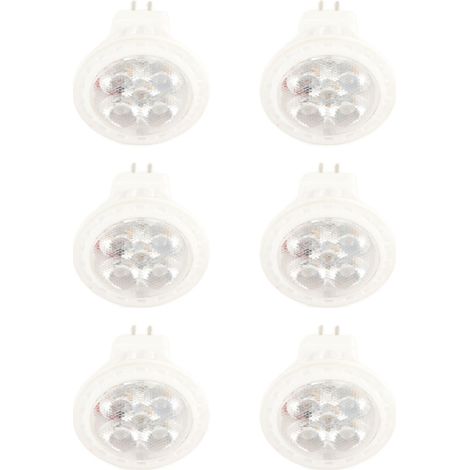 de 6 ampoules LED MR11 4W GU4 à double broche dimmables 360 (1/5)