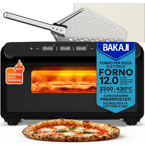 Pizza Maker Forno Elettrico Pizze 2200W Temperatura 150-430° Cottura Uniforme (1/5)