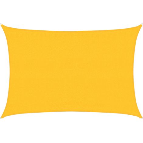 Maison Exclusive - Vela Parasole 160 g/m² Rettangolare Giallo 3,5x5 m in HDPE