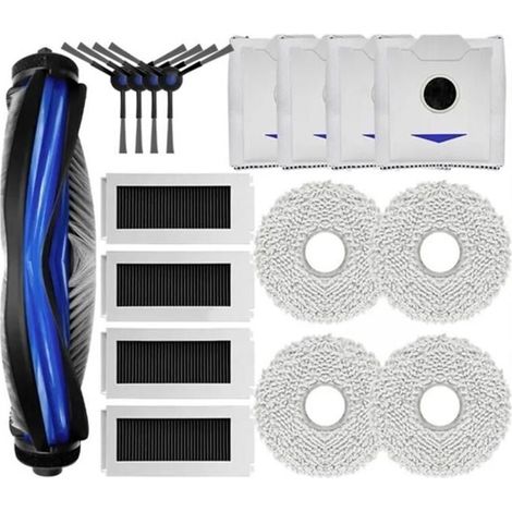 Für Ecovacs Debot N30 Omni / N30 Pro Omni Ersatzteil Zubehör Hauptseitenbürste HEPA-Filter Staubbeutel