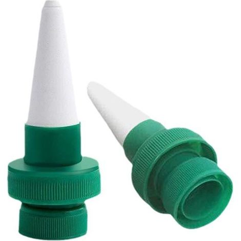 Système D'arrosage De Vacances - Cône En Céramique Et Raccord À Vis En Plastique - Pour Intérieur Et Extérieur - Compatible Bouteille 0,5 À 2 L - 1 Pièce (1/5)
