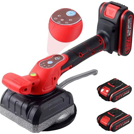 Máquina inalámbrica para colocar azulejos, capacidad de 200 kg, potencia de 3500 W, vibración de 72000 RPM. (1/2)
