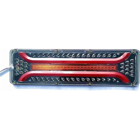 Rücklichter, wasserdichtes LED-Rücklicht für LKW, Strömungsführung, Lenkbremse, Rückwärtsnebelscheinwerfer für Anhänger, Wohnwagen, Rücklichtgehäuse (41 x 13,5 cm)