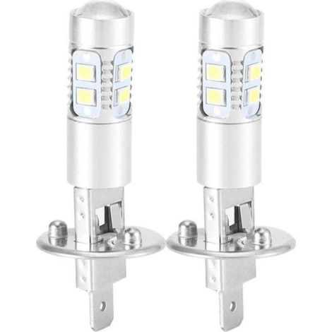 Ampoule LED H1 - - 100W - 2 pièces - 6000K Super Blanc - 360° - 1800 lm - Installation facile - Étanche (1/4)