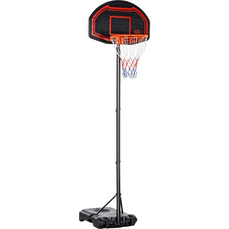 Panier de basket extérieur avec poteau panneau, 6 m (panier), 1-2, base de lestage sur roulettes hauteur réglable 2 (1/5)