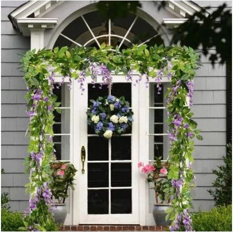 künstliche Efeupflanzen, 180 cm, für die Gartendekoration im Freien, für Partys, Hochzeiten, Büros und Wohnungen (1/5)