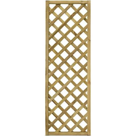 Grigliato in legno a Maglia Diagonale Gaia 60x180 Cm Color Naturale impregnato in autoclave