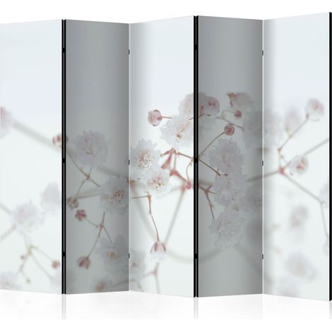 Paravento - White Flowers II [Room Dividers] - 225x172 (1/4)