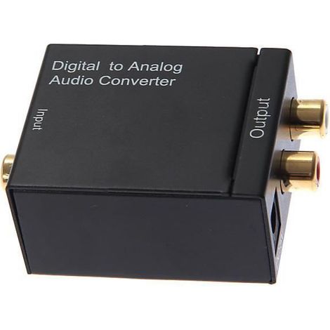 Excelvan Convertisseur Audio Numérique Convertit un signal numérique SPDIF Optique ou Coaxen signal analogique RCA (1/4)