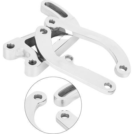 Montagehalterung aus poliertem Aluminium für Servolenkpumpe, kompatibel mit SBC Chevrolet 262-400