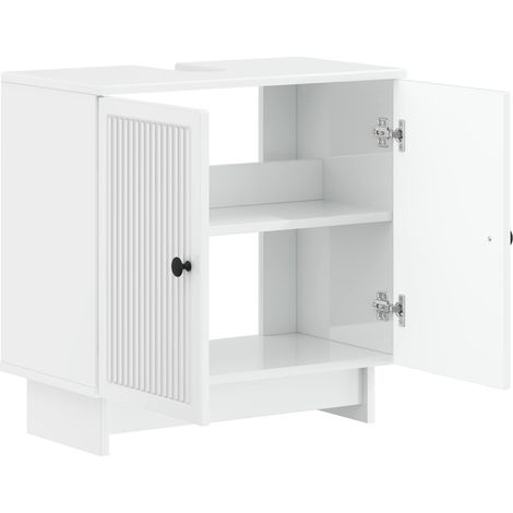 Maison Exclusive - Armadio per Lavabo da Bagno EDE Bianco Lucido (1/5)