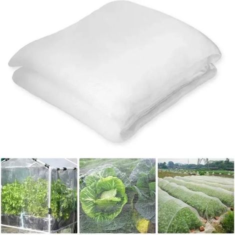 Filet anti-insectes 2,5 x 10 m - Transparent - Maille ultra-fine - Stabilisé UV (1/5)