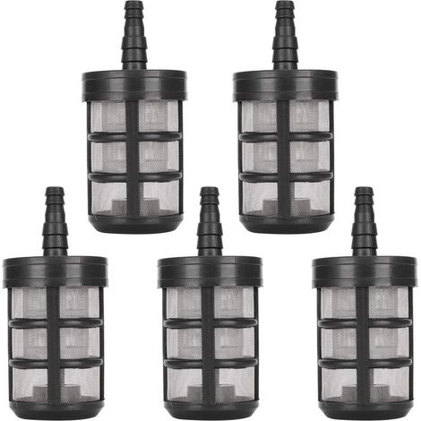 5 PCS Filtre de Tuyau d'arrosage Acier Inoxydable Pompe D'aspiration D'eau Filtre Cryptage à Double Couche pour Tuyau D'admission Pulvérisateurs nettoyeur haute pression à Huile Équipement (1/5)
