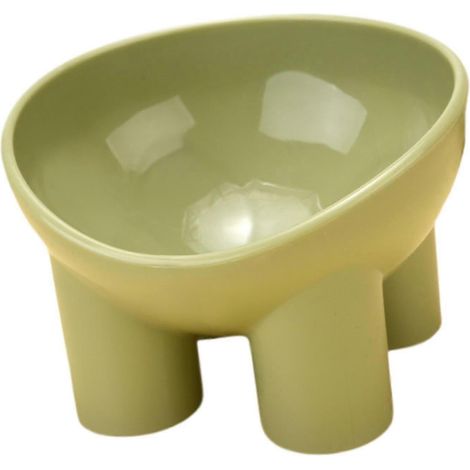 Gamelle surélevée pour chat, protège-cou, antidérapante et légère, pour chiens de petite et moyenne taille, gamelle pour chatons.-green (1/5)