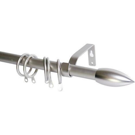 1PZ BASTONE PER TENDE PUNTALE Estensibile cm. 71¸122 col. Argento