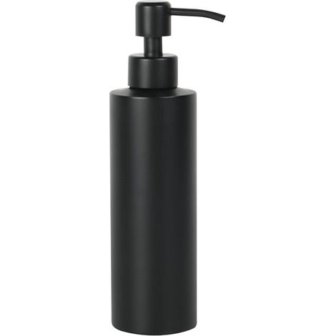 Schwarzer Seifenspender, Aluminium-Seifenspender, 350 ml, Edelstahl, für Küche und Bad - AquaForge (1/5)