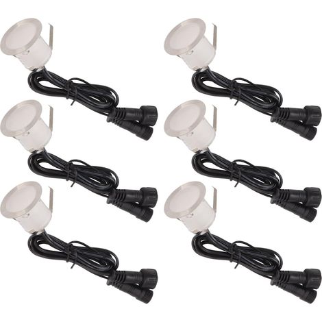 Kit D'éclairage de Pont LED, 16pcs 10W Blanc Chaud IP67 étanche Lampe de Pont LED Basse Tension étape Clôture Lumière Extérieure Lampe Décorative pour Paysage Chemin Patio Couloir (1/5)