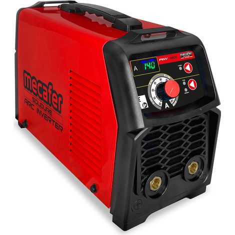 Poste à souder MMA + TIG LIFT Mecafer PINV 140 i - 140 A - Pince de masse + brosse marteau + masque écran soudure + pince porte éléctrode + malette de transport inclus - 461140 (1/5)