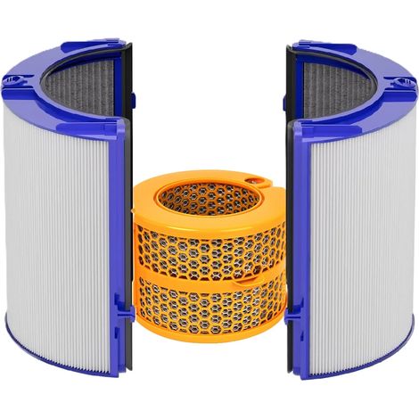 (1 jeu) Filtre évaporateur en fibre de carbone et filtre HEPA 2-en-1 compatible avec les purificateurs d'air Dyson PH01, PH02, PH03 et PH04 (1/4)