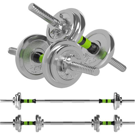 SPORTNOW 20kg 2-in-1 Adjustable Weights Dumbbells Set for Home Gym (1/5)