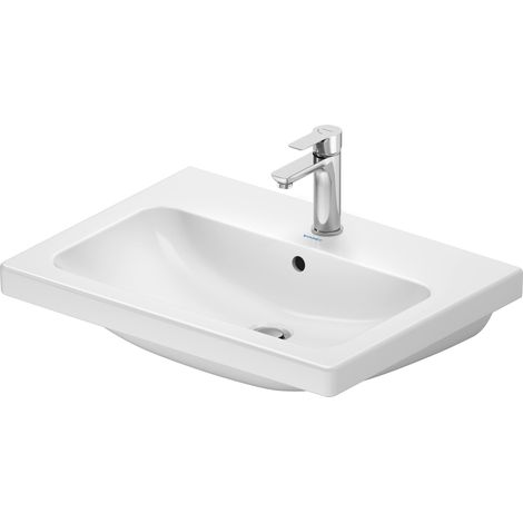 Lavabo Duravit D-Code, con agujero para grifo, con rebosadero, (1/5)