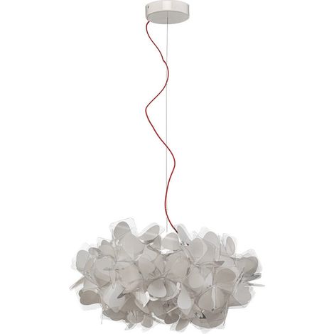 [NEUWERTIG] B-Ware Slamp Hängeleuchte Clizia Mama Non Mama, Ø53cm, weiß/rot SIEHE TEXT/FOTO (1/2)