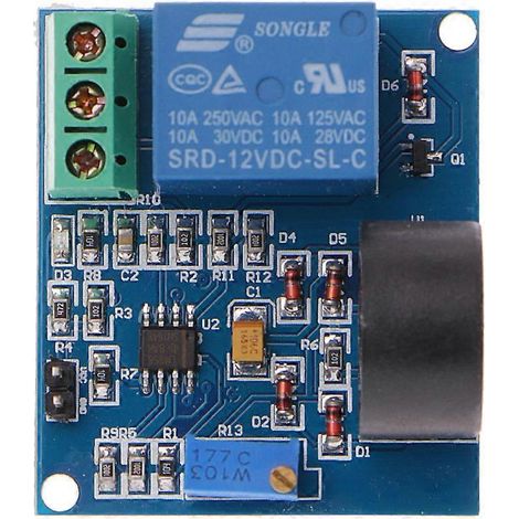 Module de relais de protection contre les surintensités 5 A, carte de détection de courant alternatif 12 V/5 V (1/5)