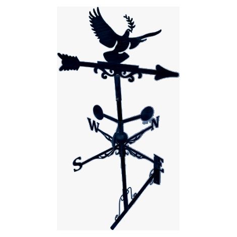 Girouette de toit style flèche modèle Hirondelle avec support universel (1/5)