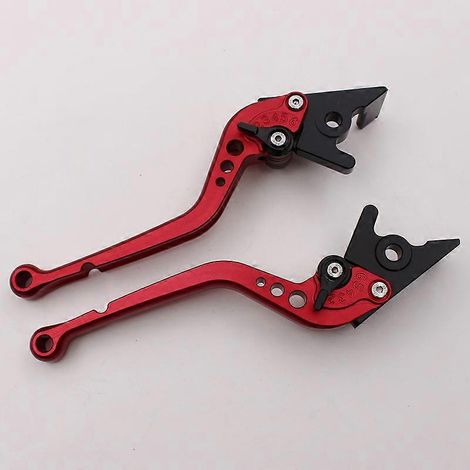 Compatible avec les poignées de frein des motos MOTO GUZZI CALIFORNIA Custom/Touring/Classic (longues, rouges) (1/5)