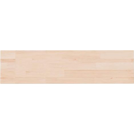 vidaXL Tabla de estantería madera maciza roble sin tratar 80x20x1,5 cm (1/2)