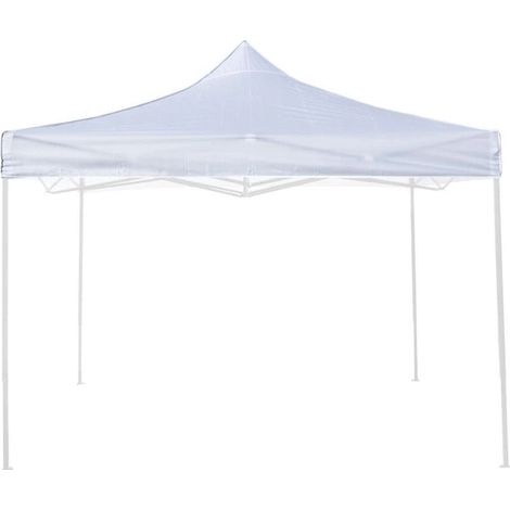 tetto per gazebo riviera in tessuto impermeabile e anti uv bianco 2x2 m