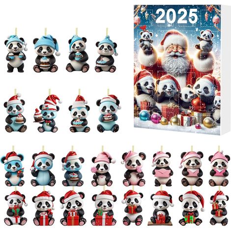Calendrier De Lavent - Calendrier De Compte À Rebours De Noël En Acrylique Avec 24 Pochettes - Décoration Murale Pour La Maison - 1 Pièce (1/5)
