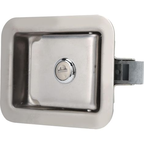 Stainless Steel Generator Set Panel Lock, 2 Keys Square (1/5)