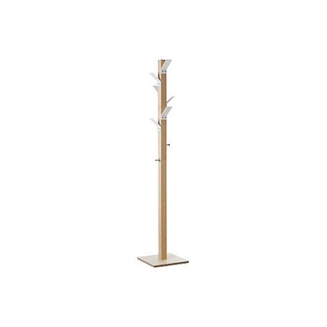 Perchero madera maciza corona blanca (1/3)