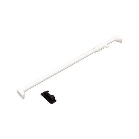 Iris Ohyama, Bastone telescopico, Bastone per tende, 75 / 120 cm, Solido, Montaggio facile, Bagno, Montaggio facile, Spogliatoio - Bastone telescopico H-NPJ-120 - Bianco (1/3)