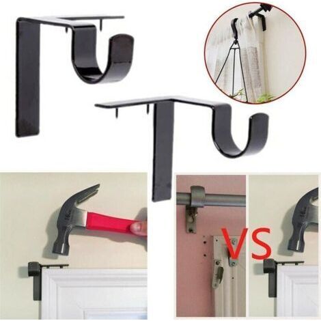FENOPLASTICASupport de tringle à rideau à Suspension et lustre simple dans le support de tringle à rideau de cadre de fenêtre (1/5)