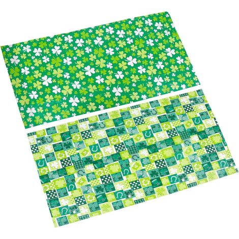Nappe de table en plastique pour la Saint-Patrick (lot de 2) pour usage domestique (1/5)