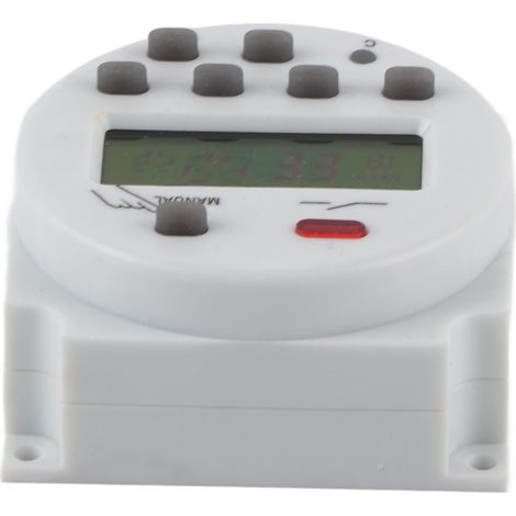 Minuterie programmable numérique LCD, relais temporisé (220 V CA) (1/5)