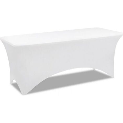 183 cm Hochwertige weiße Klapptischdecke für Hotel, Restaurant, Hochzeit, Ausstellung, Dekoration Weiß FLITI (1/4)