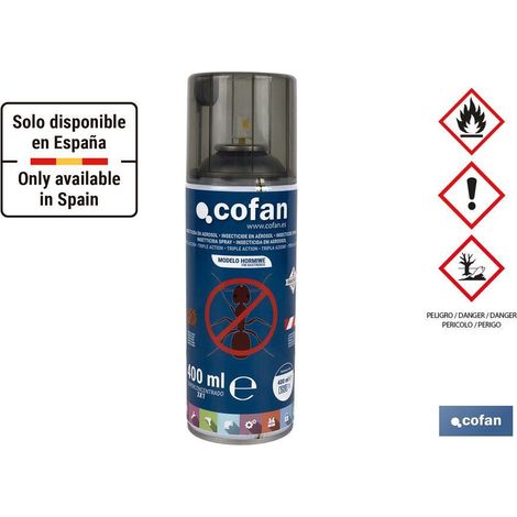 Insecticide aérosol triple action pour fourmis 400g