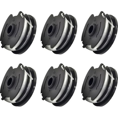 CDIYTOOL Lot de 6 bobines de rechange pour débroussailleuse Parkside PRTA 20-Li A1 B2 C3 PRT 550 A1 A3 PRT 300 A1 1,65 mm 8,3 m (1/5)